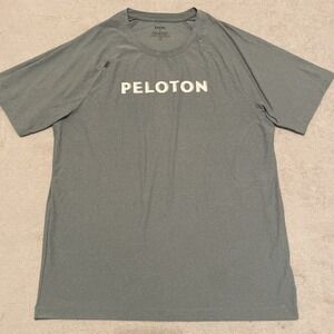 Rhone x Peloton T Shirt Mens Large Green Performance Stretch‎ Gym Logo